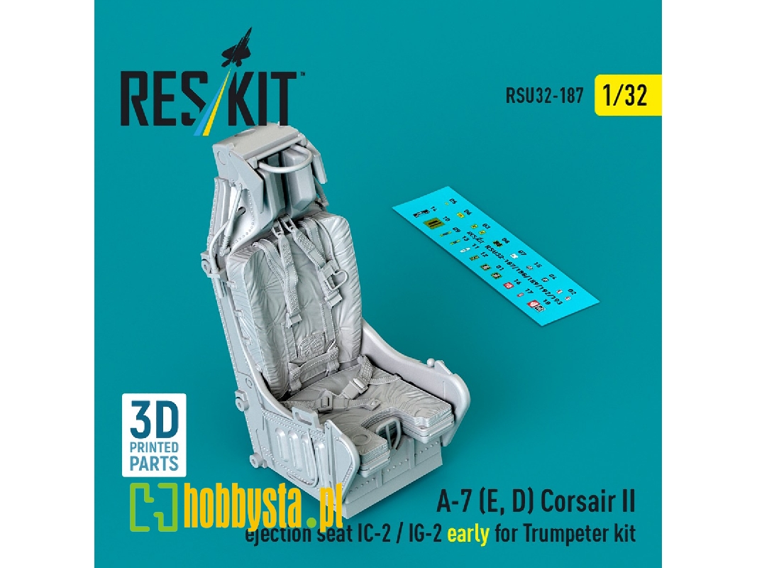 Ltv A-7 D / E Corsair Ii - Ejection Seat Ic-2 / Ig-2 Early (3d-printed / For Trumpeter Kits) - zdjęcie 1