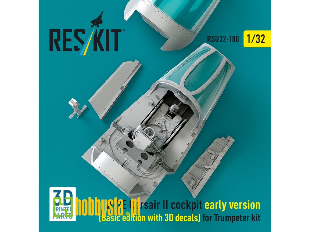 Ltv A-7 E Corsair Ii - Early Cockpit Basic Edition With 3d Decals (3d-printed / For Trumpeter Kits) - zdjęcie 1