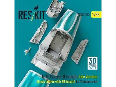 Ltv A-7 D Corsair Ii - Late Cockpit Basic Edition With 3d Decals (3d-printed / For Trumpeter Kits) - zdjęcie 2