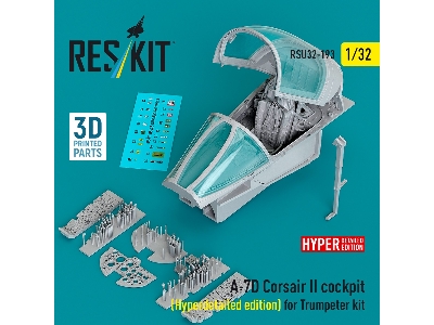 Ltv A-7 D Corsair Ii - Late Cockpit Hyperdetailed  Edition With 3d Decals (3d-printed / For Trumpeter Kits) - zdjęcie 1