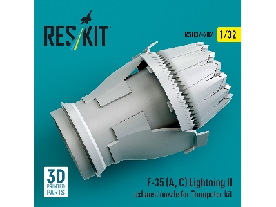 F-35 A / С Lightning Ii - Exhaust Nozzle (3d-printed / For Trumpeter Kits) - zdjęcie 1