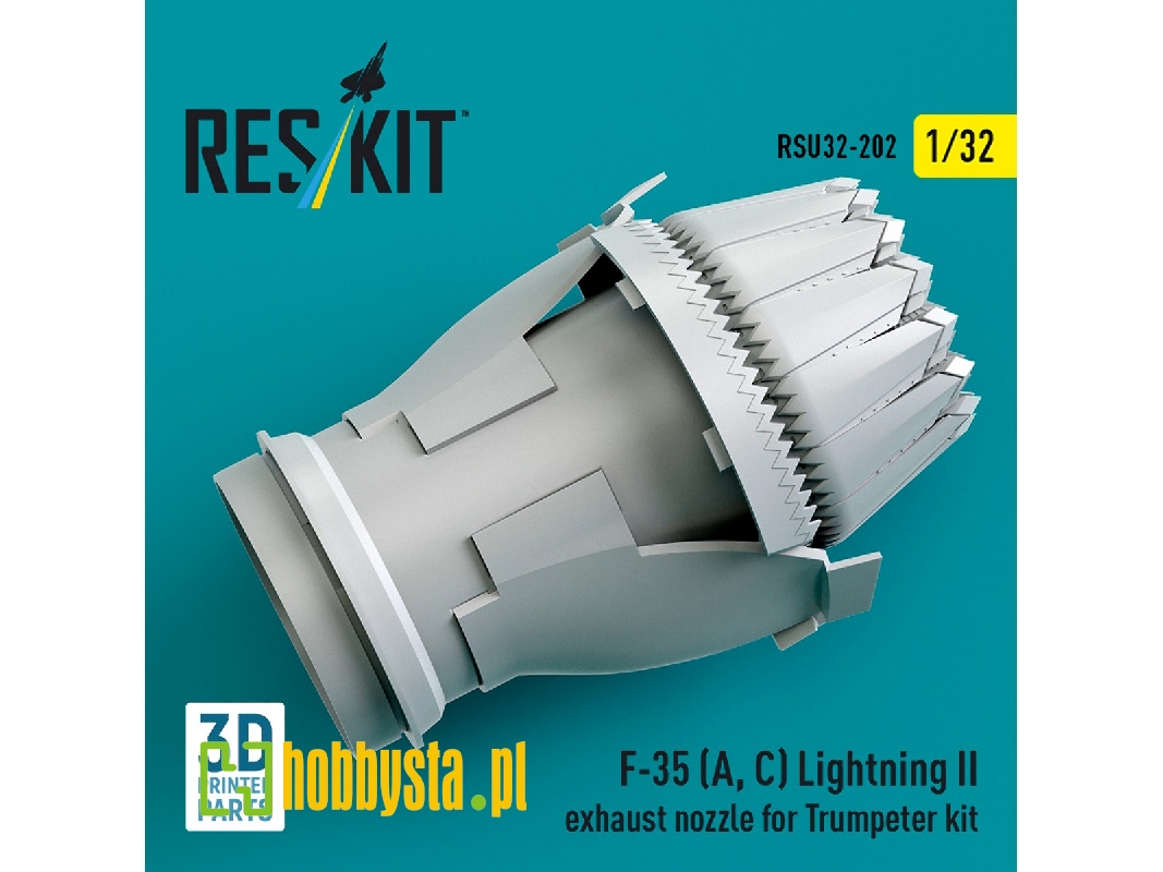 F-35 A / С Lightning Ii - Exhaust Nozzle (3d-printed / For Trumpeter Kits) - zdjęcie 1