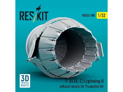 F-35 A / С Lightning Ii - Exhaust Nozzle (3d-printed / For Trumpeter Kits) - zdjęcie 3