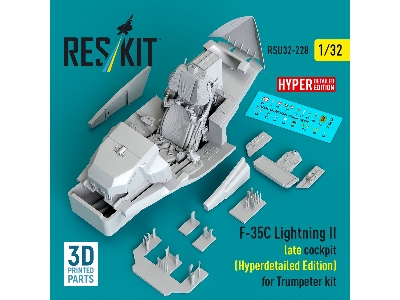 F-35 C Lightning Ii - Late Cockpit Hyperdetailed Edition (3d-printed / For Trumpeter Kits) - zdjęcie 1