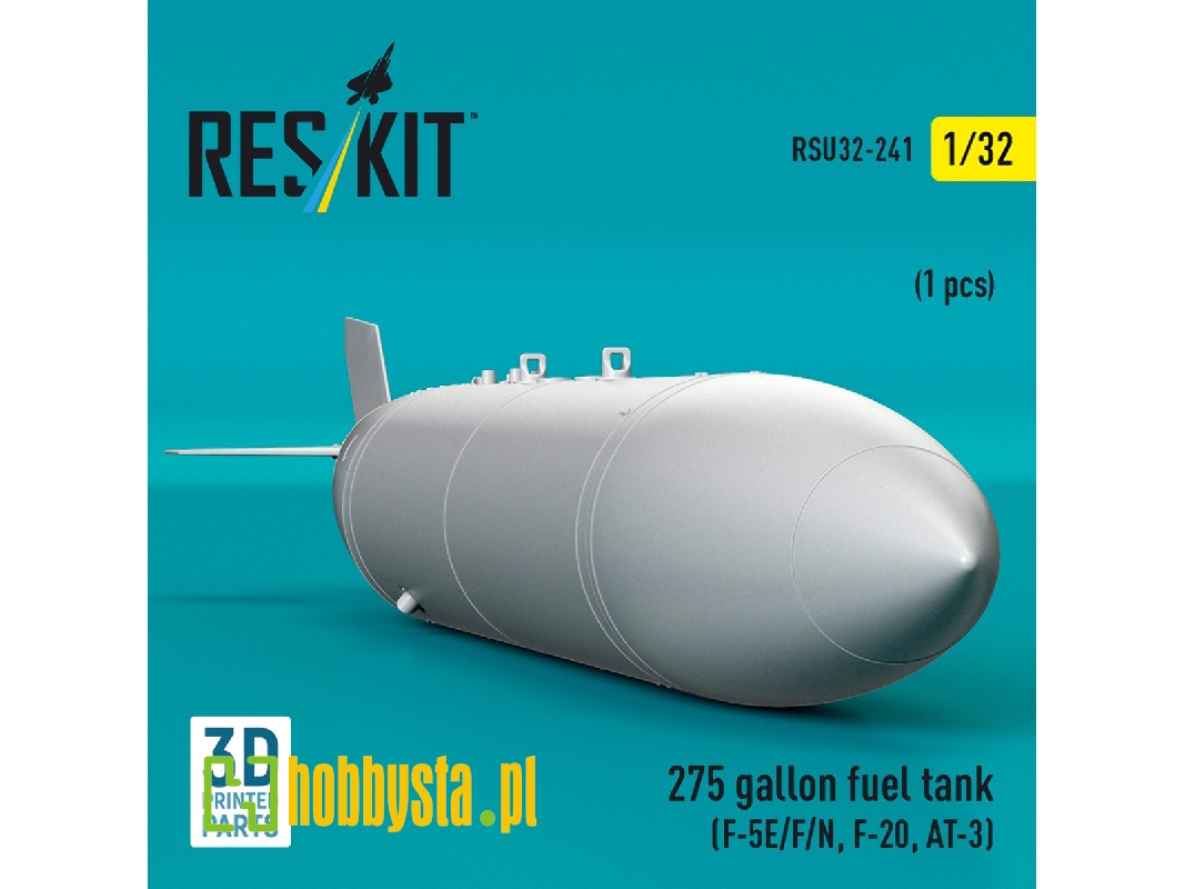 Northrop F-5 E / F / N / F-20 And At-3 - 275 Gallon Fuel Tank (1 Piece / 3d-printed) - zdjęcie 1