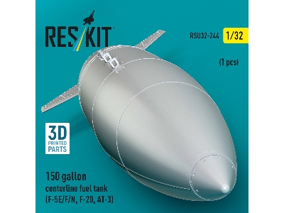 Northrop F-5 E / F / N / F-20 And At-3 - 150 Gallon Centerline Fuel Tank (1 Piece / 3d-printed) - zdjęcie 3