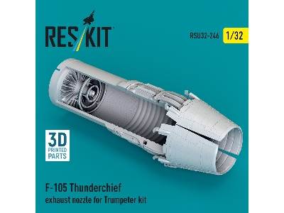 Republic F-105 Thunderchief - Exhaust Nozzle (3d-printed / For Trumpeter Kits) - zdjęcie 1