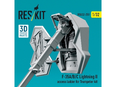 F-35 A/B/C Lightning Ii - Access Ladder (3d-printed / For Trumpeter Kits) - zdjęcie 2