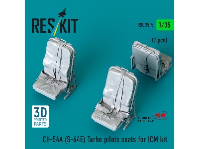 Ch-54a (S-64e) Tarhe - Pilots Seats For Icm Kits (3 Pcs / 3d-printed) - zdjęcie 1