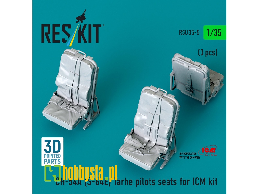 Ch-54a (S-64e) Tarhe - Pilots Seats For Icm Kits (3 Pcs / 3d-printed) - zdjęcie 1