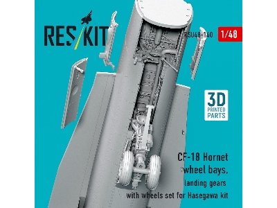 Mcdonnell Douglas Cf-18 Hornet - Wheel Bays / Landing Gears With Wheels Set (3d-printed / For Hasegawa Kits) - zdjęcie 3