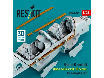 Dassault Rafale B - Cockpit Basic Edition With 3d Decals (3d-printed / For Hobbyboss Kits) - zdjęcie 2