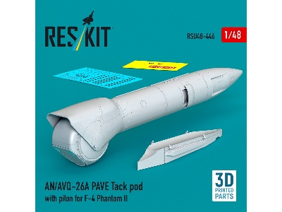 An/Avq-26a Pave Tack Pod With Pylon For F-4 Phantom Ii (3d Printed) - zdjęcie 1