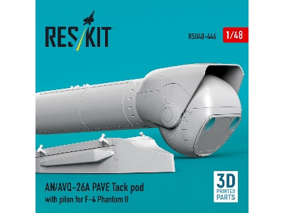 An/Avq-26a Pave Tack Pod With Pylon For F-4 Phantom Ii (3d Printed) - zdjęcie 2
