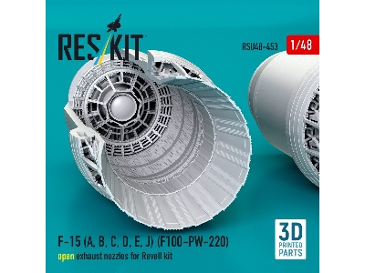 F-15 A / B / C / D / E And J Eagle - F100-pw-220 Open Exhaust Nozzles For Hasegawa Kits (3d-printed / For Revell Kits) - zdjęci