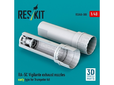 North American Ra-5c Vigilante - Exhaust Nozzles Early Type (3d-printed / For Trumpeter Kits) - zdjęcie 1
