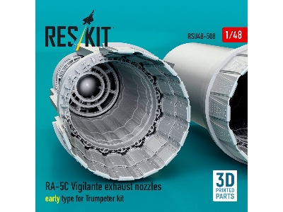 North American Ra-5c Vigilante - Exhaust Nozzles Early Type (3d-printed / For Trumpeter Kits) - zdjęcie 2