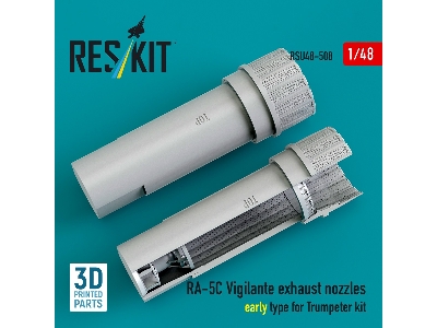 North American Ra-5c Vigilante - Exhaust Nozzles Early Type (3d-printed / For Trumpeter Kits) - zdjęcie 3