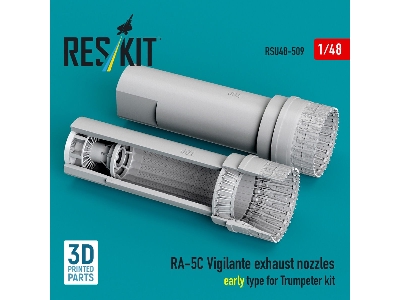 North American Ra-5c Vigilante - Exhaust Nozzles Early Type (3d-printed / For Trumpeter Kits) - zdjęcie 1