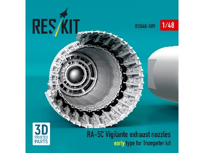 North American Ra-5c Vigilante - Exhaust Nozzles Early Type (3d-printed / For Trumpeter Kits) - zdjęcie 2