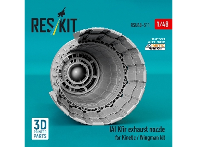 Iai Kfir - Exhaust Nozzle (3d-printed / For Kinetic And Wingman Kits) - zdjęcie 3