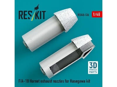 F/A-18 Hornet - Exhaust Nozzles (3d-printed / For Hasegawa Kits) - zdjęcie 2