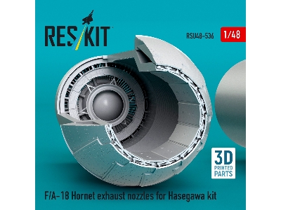 F/A-18 Hornet - Exhaust Nozzles (3d-printed / For Hasegawa Kits) - zdjęcie 3