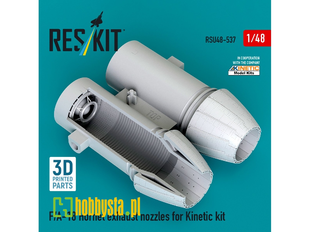 F/A-18 Hornet - Exhaust Nozzles (3d-printed / For Kinetic Kits) - zdjęcie 1