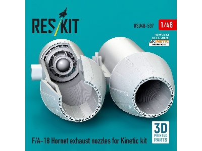 F/A-18 Hornet - Exhaust Nozzles (3d-printed / For Kinetic Kits) - zdjęcie 2