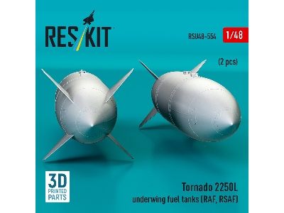 Panavia Tornado - 2250l Underwing Fuel Tanks For Raf / Rsaf Planes (2 Pcs / 3d-printed) - zdjęcie 3