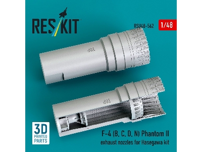F-4 B / C / D / N Phantom Ii - Exhaust Nozzles (3d-printed / For Hasegawa Kits) - zdjęcie 1