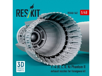 F-4 B / C / D / N Phantom Ii - Exhaust Nozzles (3d-printed / For Hasegawa Kits) - zdjęcie 3