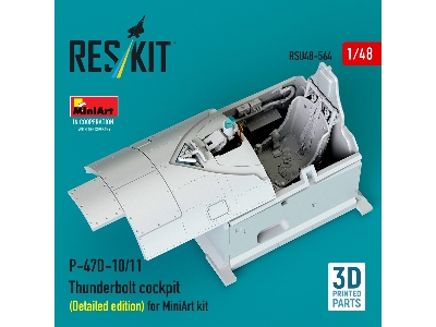 Republic P-47 D-10/11 Thunderbolt - Cockpit Detailed Edition (3d-printed / For Miniart Kits) - zdjęcie 1