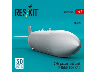 Northrop F-5 E / F / N / F-20 And At-3 - 275 Gallon Fuel Tank (1 Piece / 3d-printed) - zdjęcie 1