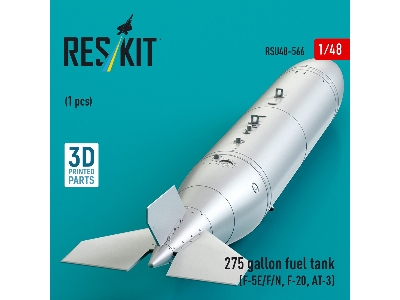 Northrop F-5 E / F / N / F-20 And At-3 - 275 Gallon Fuel Tank (1 Piece / 3d-printed) - zdjęcie 3
