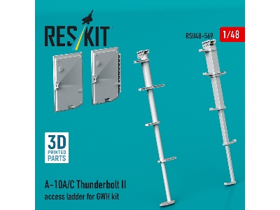 Fairchild A-10 A/C Thunderbolt Ii - Access Ladder (3d-printed / For Gwh Kits) - zdjęcie 1