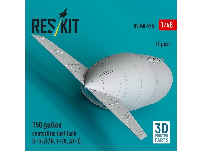 Northrop F-5 E / F / N / F-20 And At-3 - 150 Gallon Centerline Fuel Tank (1 Piece / 3d-printed) - zdjęcie 1
