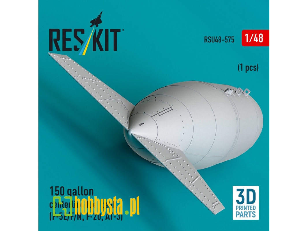 Northrop F-5 E / F / N / F-20 And At-3 - 150 Gallon Centerline Fuel Tank (1 Piece / 3d-printed) - zdjęcie 1