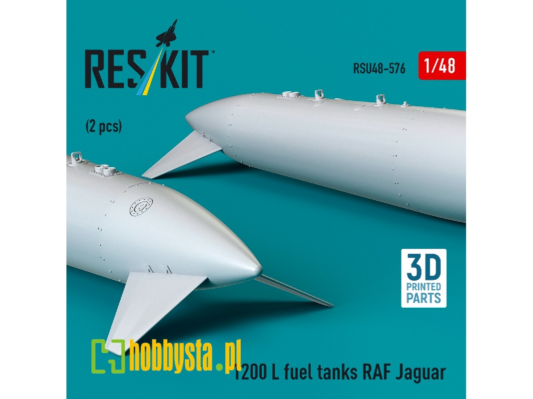 British Raf Sepecat Jaguar - 1200 L Fuel Tanks (2 Pcs / 3d Printed) - zdjęcie 1