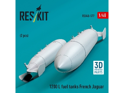 French Sepecat Jaguar - 1200 L Fuel Tanks (2 Pcs / 3d Printed) - zdjęcie 2
