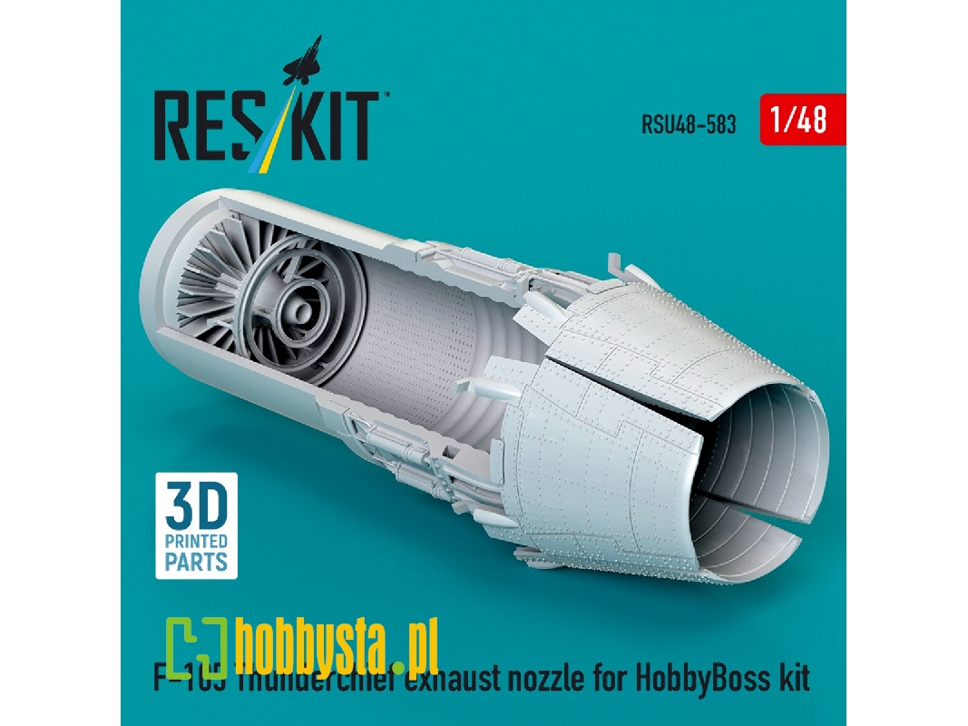Republic F-105 Thunderchief - Exhaust Nozzle (3d-printed / For Hobby Boss Kits) - zdjęcie 1