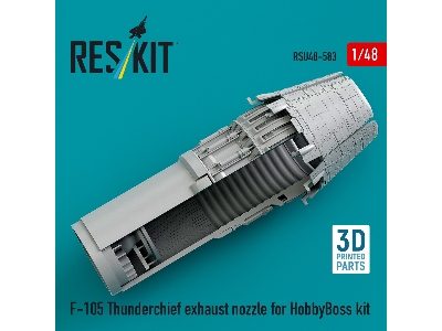 Republic F-105 Thunderchief - Exhaust Nozzle (3d-printed / For Hobby Boss Kits) - zdjęcie 3