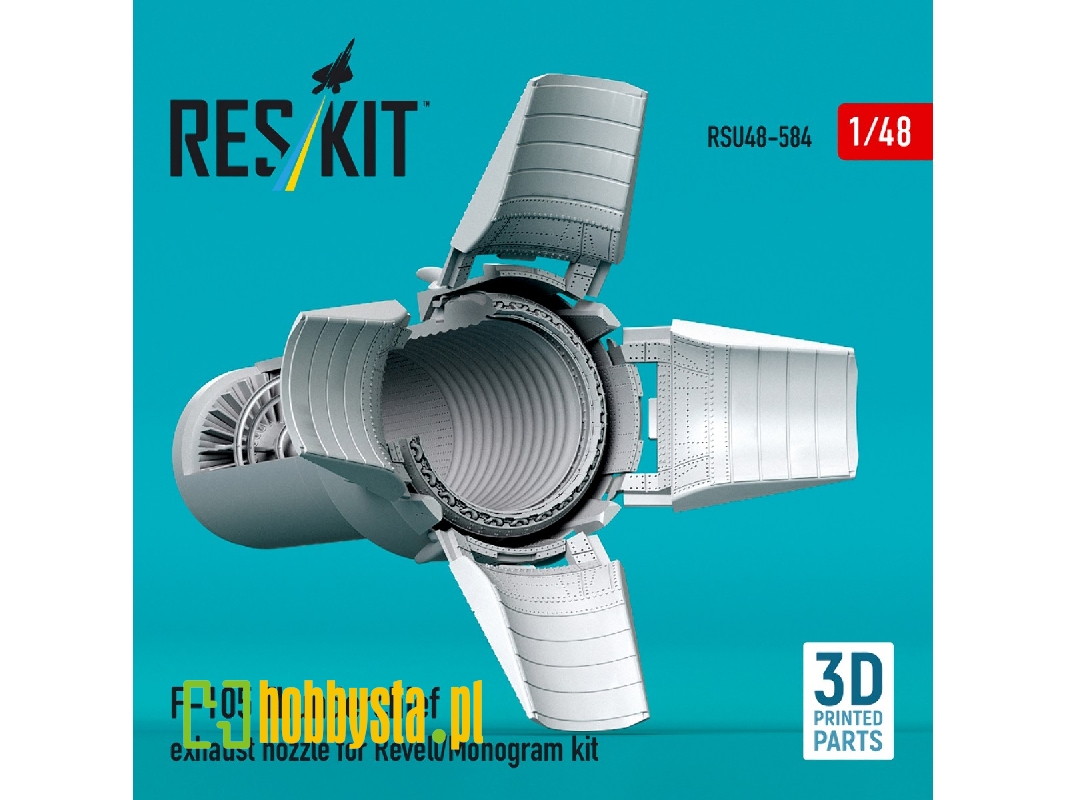 Republic F-105 Thunderchief - Exhaust Nozzle (3d-printed / For Revell And Monogram Kits) - zdjęcie 1