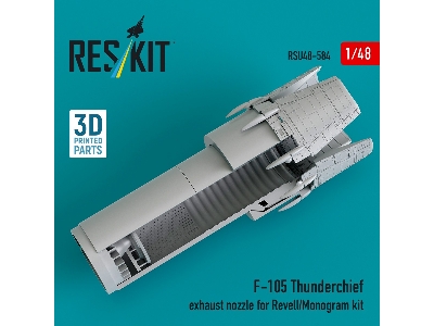 Republic F-105 Thunderchief - Exhaust Nozzle (3d-printed / For Revell And Monogram Kits) - zdjęcie 3