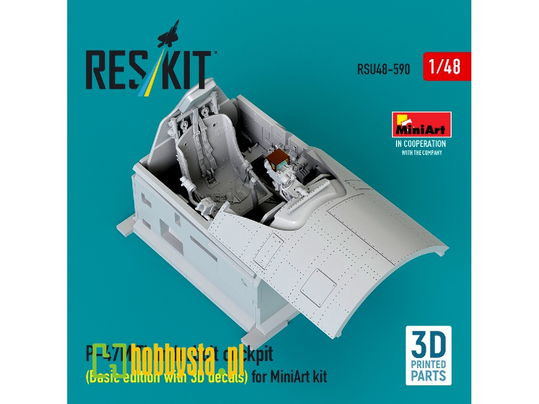 Republic P-47 M Thunderbolt - Cockpit Basic Edition With 3d Decals (3d-printed / For Miniart Kits) - zdjęcie 1