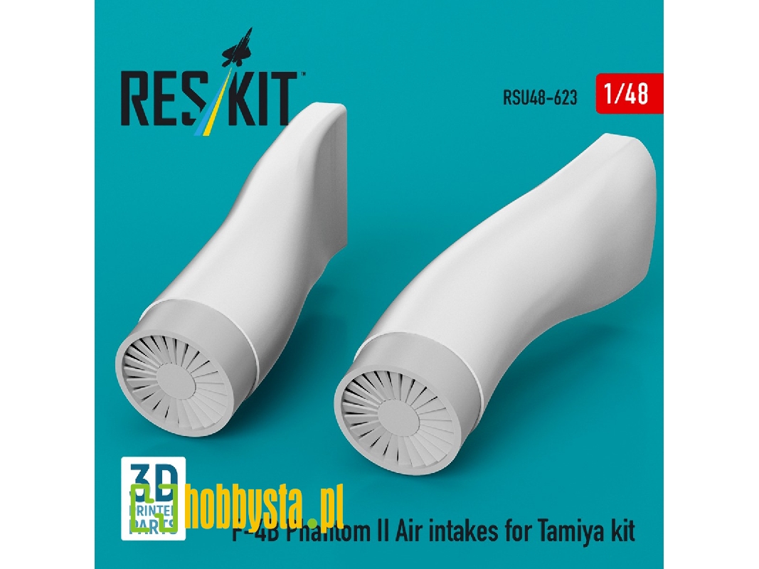 F-4 B Phantom Ii - Air Intakes (3d-printed / For Tamiya Kits) - zdjęcie 1