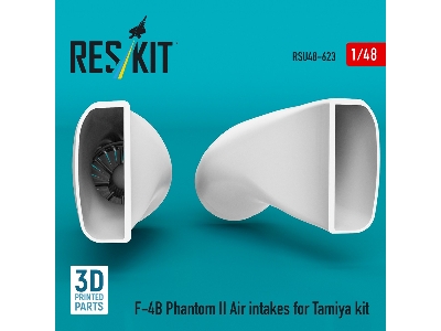 F-4 B Phantom Ii - Air Intakes (3d-printed / For Tamiya Kits) - zdjęcie 2