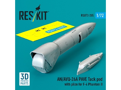 An/Avq-26a Pave Tack Pod With Pylon For F-4 Phantom Ii (3d Printed) - zdjęcie 1