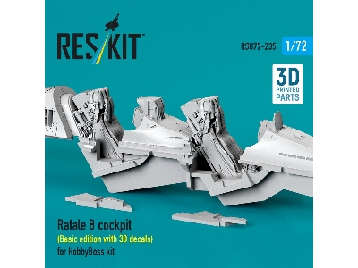 Dassault Rafale B - Cockpit Basic Edition With 3d Decals (3d-printed / For Hobby Boss Kits) - zdjęcie 2