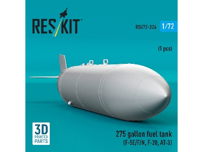 Northrop F-5 E / F / N / F-20 And At-3 - 275 Gallon Fuel Tank (1 Piece / 3d-printed) - zdjęcie 2